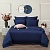 Комплект постельного белья Sofi de Marko "Моно" (сапфир), евро