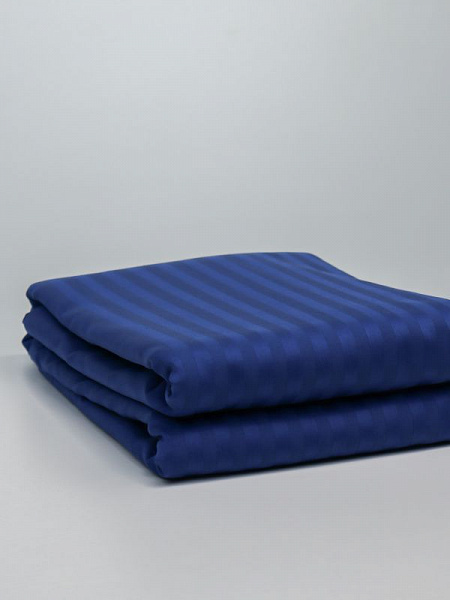 Пододеяльник DonCotton "Stripe Sateen" (синий) 200х220