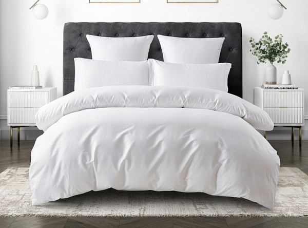 Комплект постельного белья Karteks "Сатин однотонный" SKO-024, двухспальный