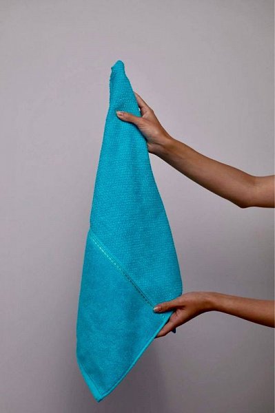 Махровое полотенце DonCotton “Lusso” (морская волна), 50х90