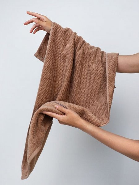 Махровое полотенце DonCotton “Lusso” (мокко), 70х140