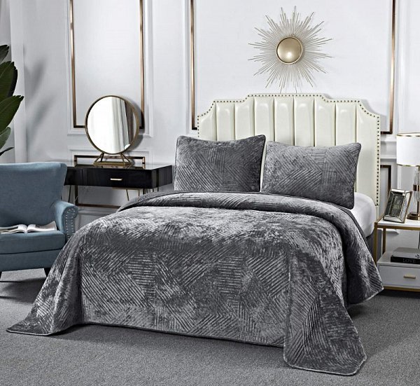 Покрывало Sofi De Marko “Патрисия” (серая), 240х260			