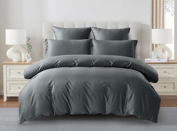 Комплект постельного белья Karteks "Сатин однотонный" SKO-028, двухспальный