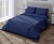 Комплект постельного белья Verossa stripe-sateen “Indigo”(синий), двуспальный