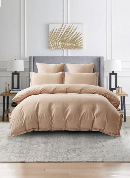 Комплект постельного белья Karteks "Вареный жаккард" VJT-02, евро		