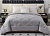 Двустороннее одеяло полуторное Sofi De Marko «Монако» серый (велюр-сатин) 160х220