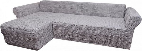 Чехол на угловой диван с оттоманкой в ассортименте