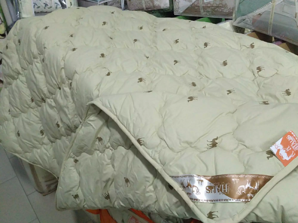 Одеяло евро Сновидение “Верблюжья шерсть” зимнее (эконом), 200х220