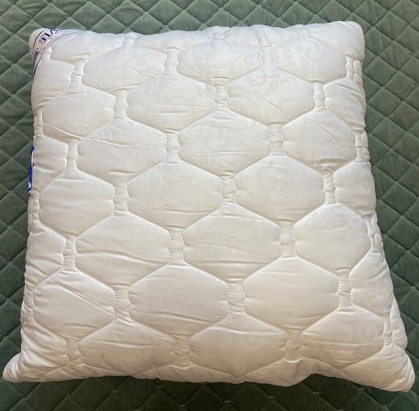 Подушка Haus Лебяжий пух (микрофибра, стёганый), 70x70