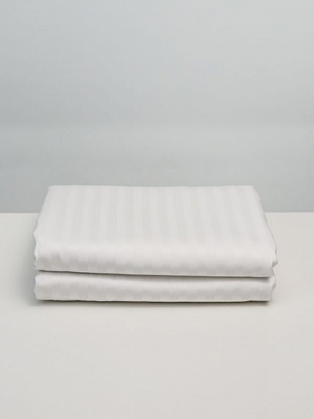 Пододеяльник DonCotton "Stripe Sateen" (белый) 200х220