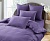 Комплект постельного белья Karteks "Сатин однотонный с кантом" (сиреневый) HK-05, евро