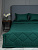 Комплект с одеялом DonCotton "Stripe Sateen" (изумруд), евро