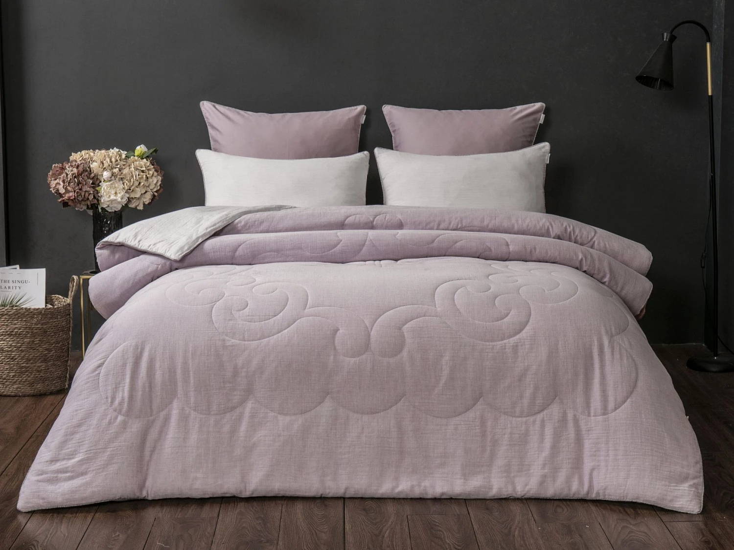 Комплект с одеялом KAZANOV.A Morocco “Османтус” (лаванда перламутр), евро