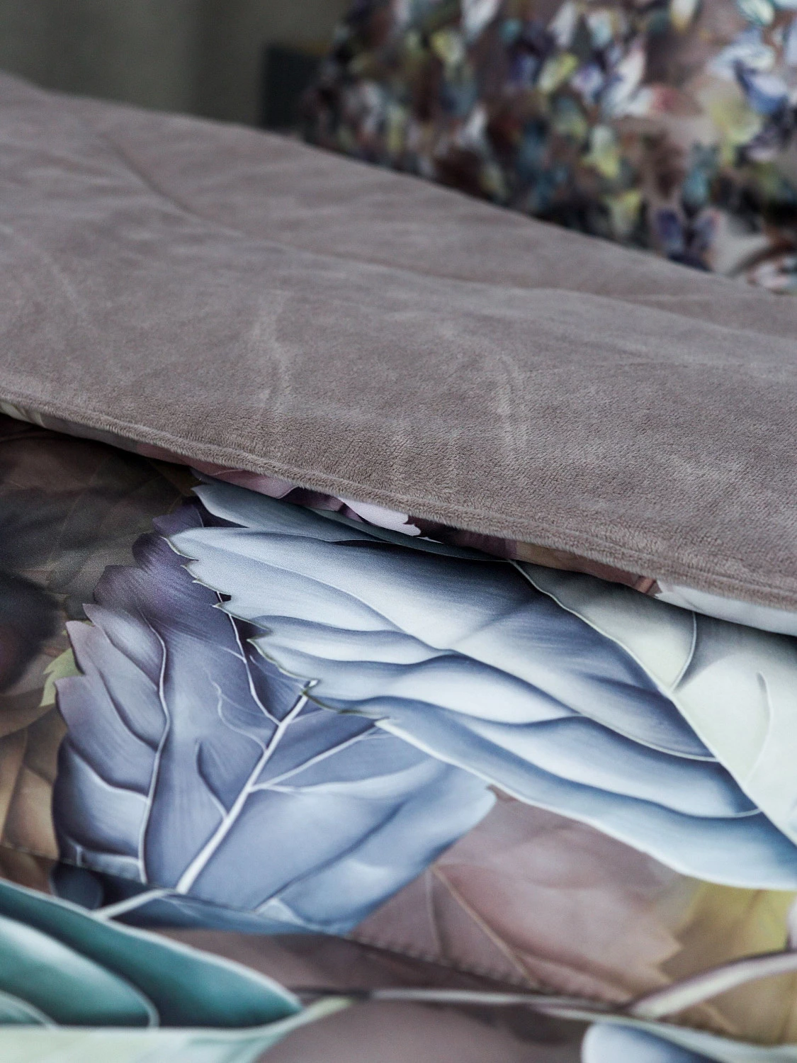 Комплект с одеялами Kazanov.a “Вайнона” капучино (египетский хлопок-велюр), семейный