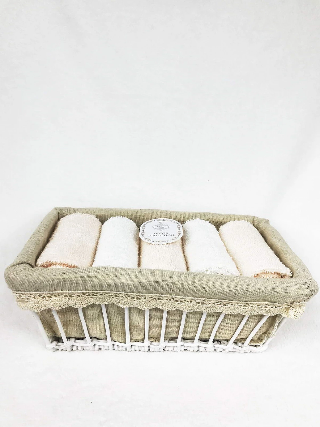 Комплект полотенец Sofi de marko “Ирис” (персик), 30x50 (5 шт)