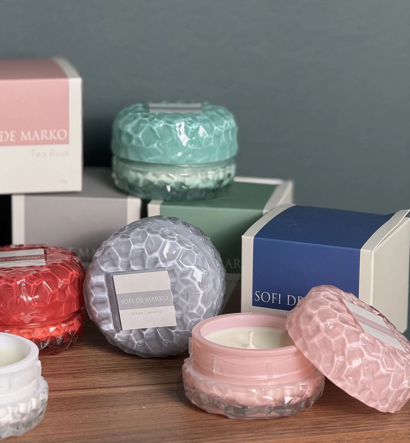 Свеча ароматическая Sofi De Marko "Jasmine tea" (70гр)