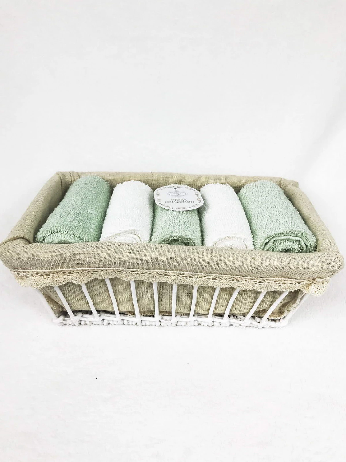 Комплект полотенец Sofi de marko “Ирис” (бирюза), 30x50 (5 шт)