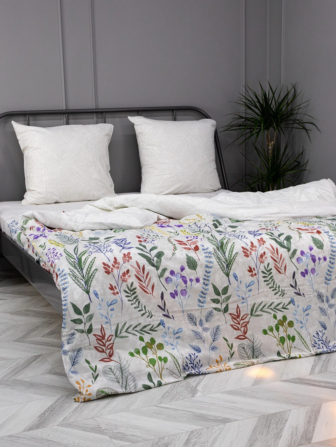 Комплект постельного белья Самойловский текстиль "Гербарий", евро