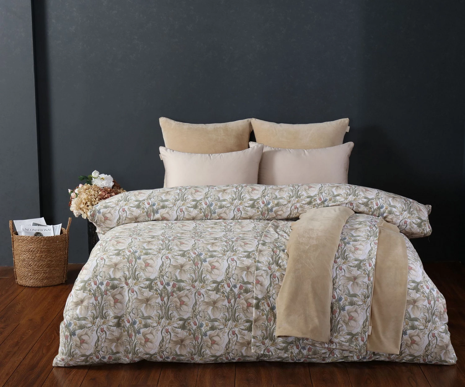 Комплект постельного белья KAZANOV.A Верде (жемчужно-бежевый), евро