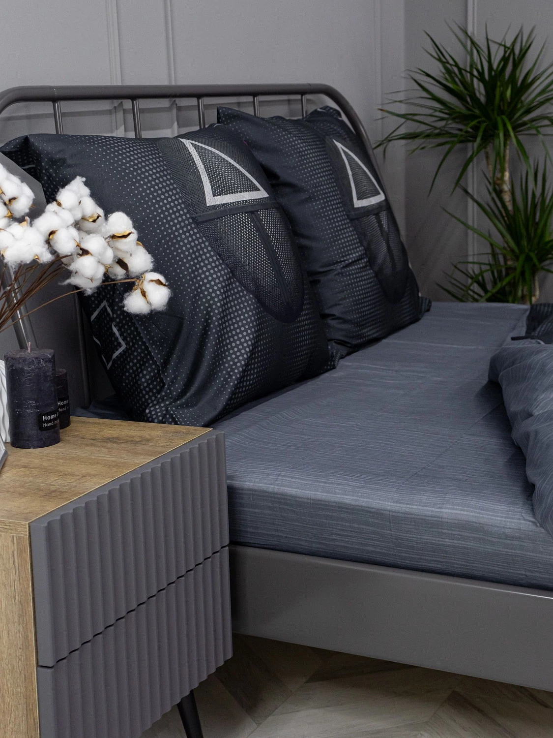 Комплект постельного белья Волшебная ночь Игра в кальмара "Over seer" (сатин), евро