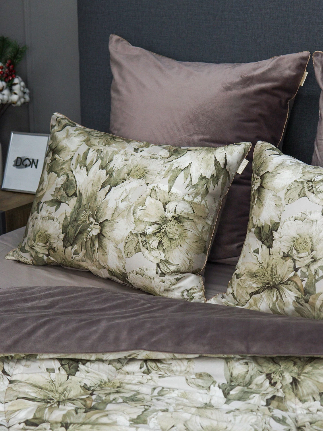 Комплект с одеялами Kazanov.a “Хиллари” капучино (египетский хлопок-велюр), семейный