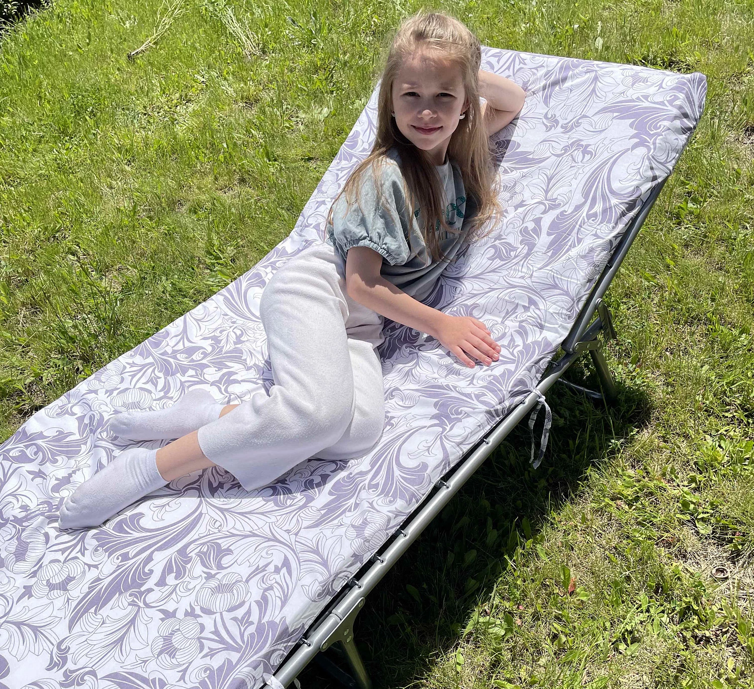 Раскладная кровать "Nika" с мягким матрасом (РК4-М), 71.5x191.5х33