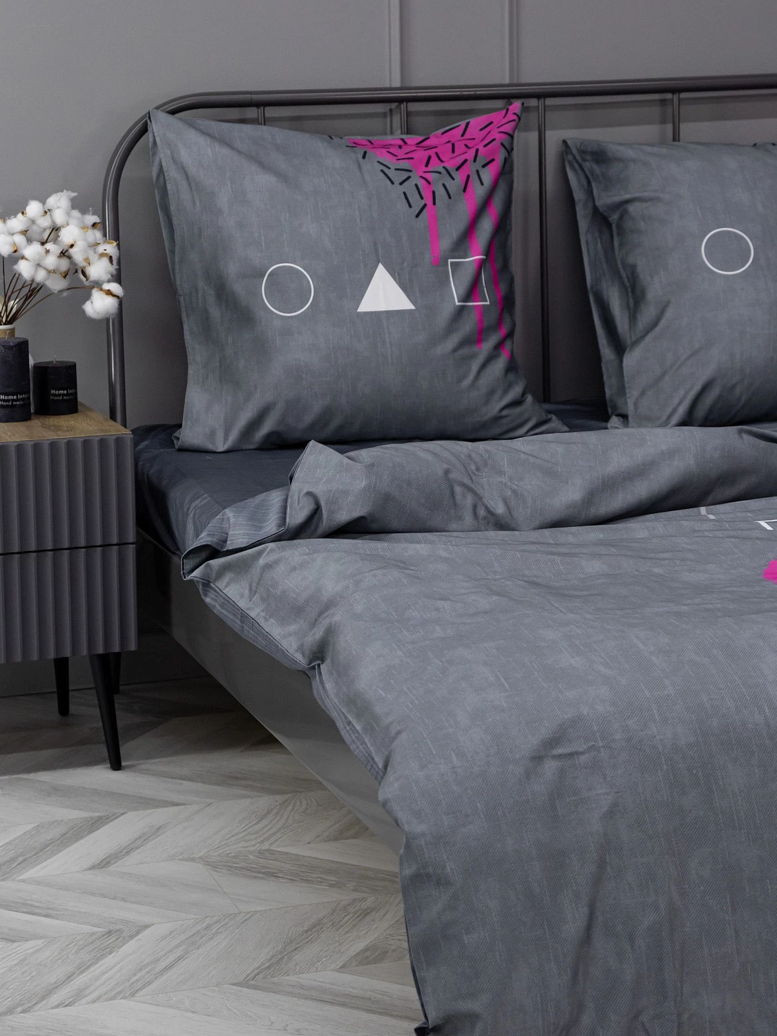 Комплект постельного белья Волшебная ночь Игра в кальмара "Gift" (сатин), евро