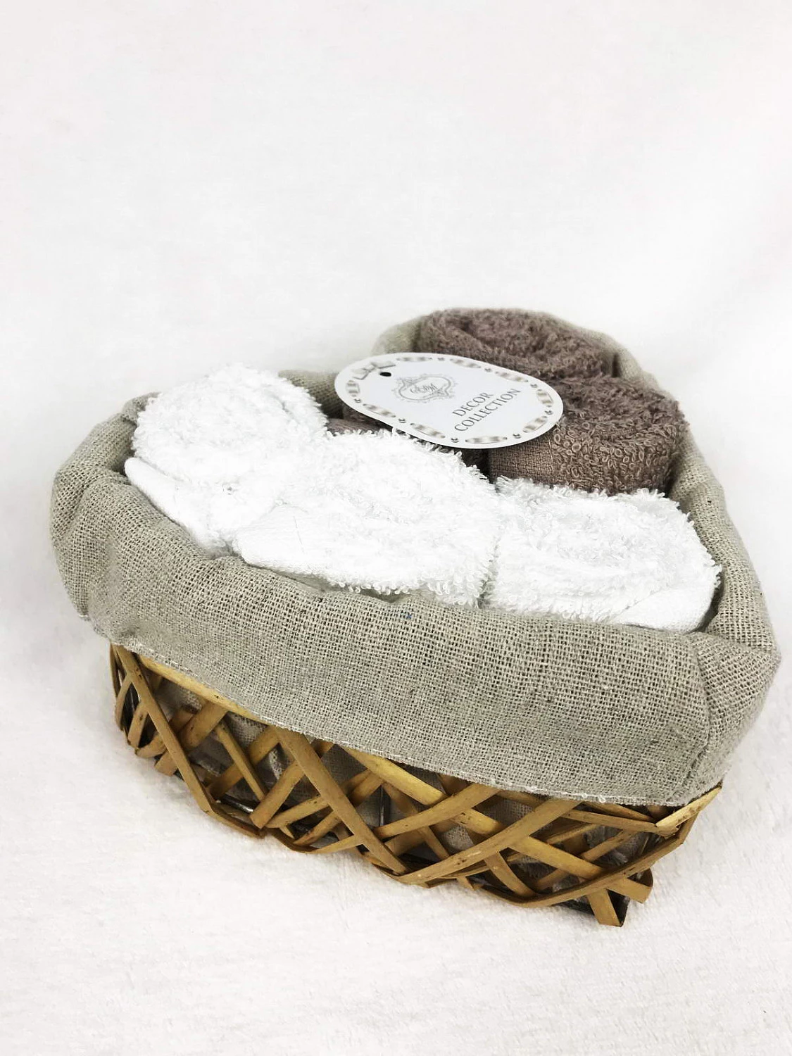 Комплект полотенец Sofi de marko “Амур” (кофе), 30x30 (6 шт)