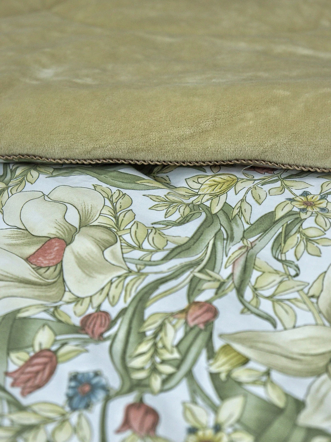 Комплект с одеялом KAZANOV.A “Верде” жемчужно-бежевый (египетский хлопок-велюр), евро