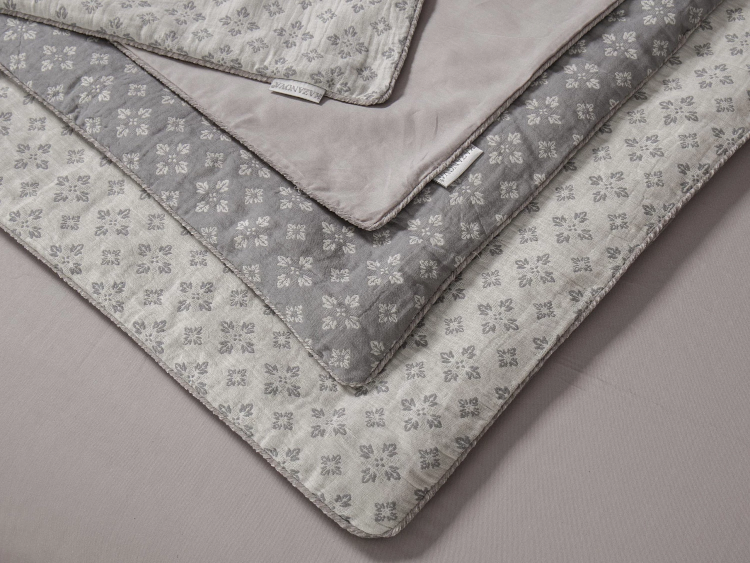 Комплект с одеялом KAZANOV.A Morocco “Кемер” (серебро беж), евро