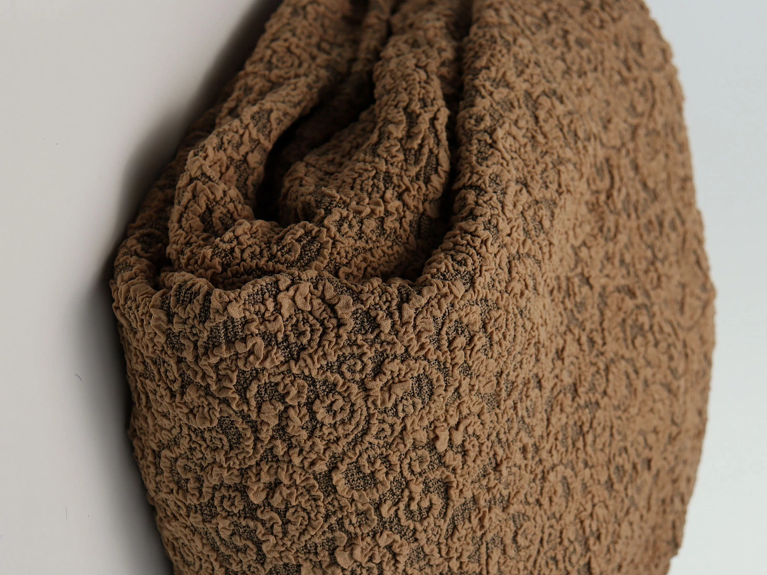 Чехол на угловой диван Жаккард капучино