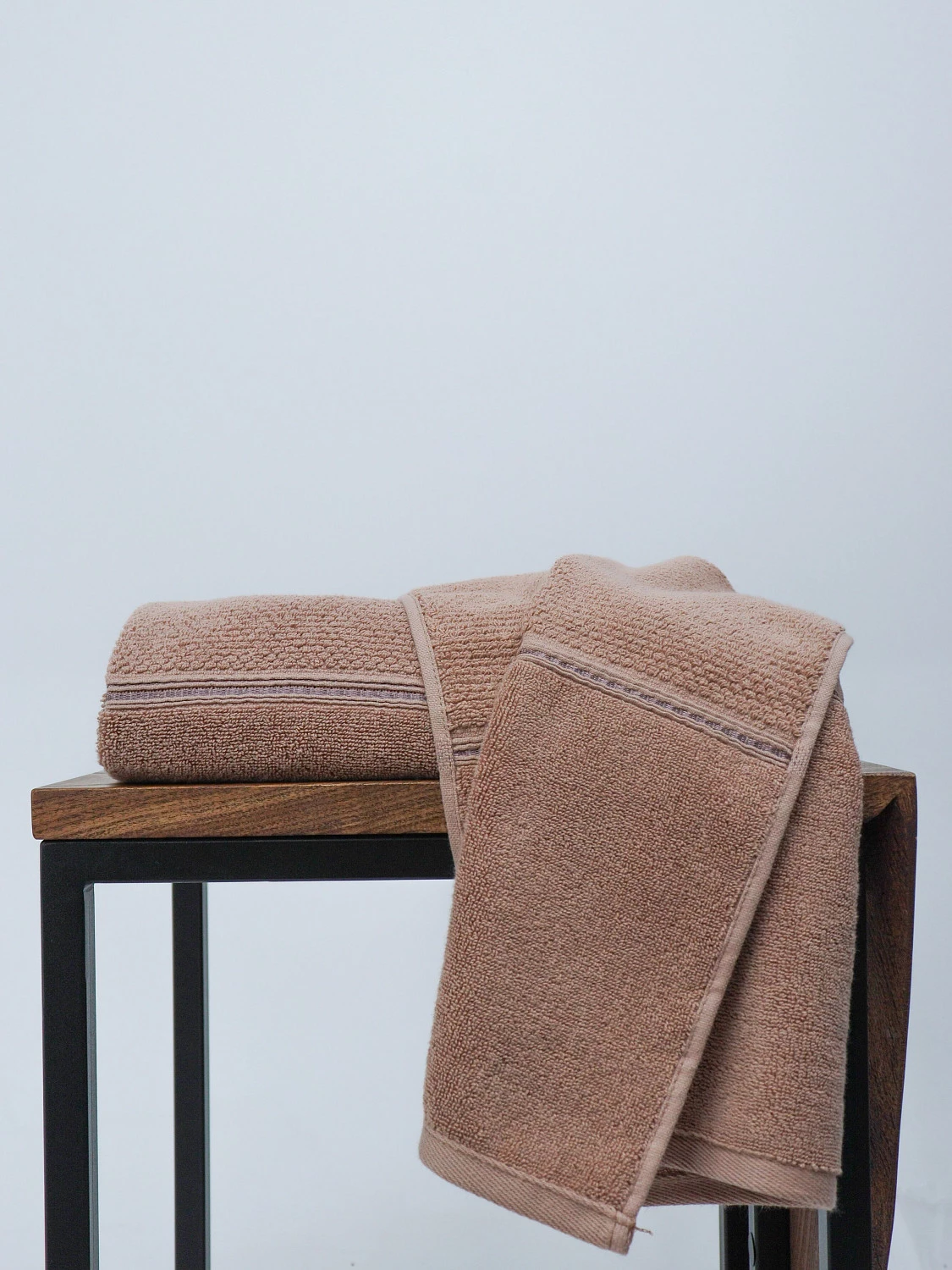 Махровое полотенце DonCotton “Lusso” (мокко), 70х140