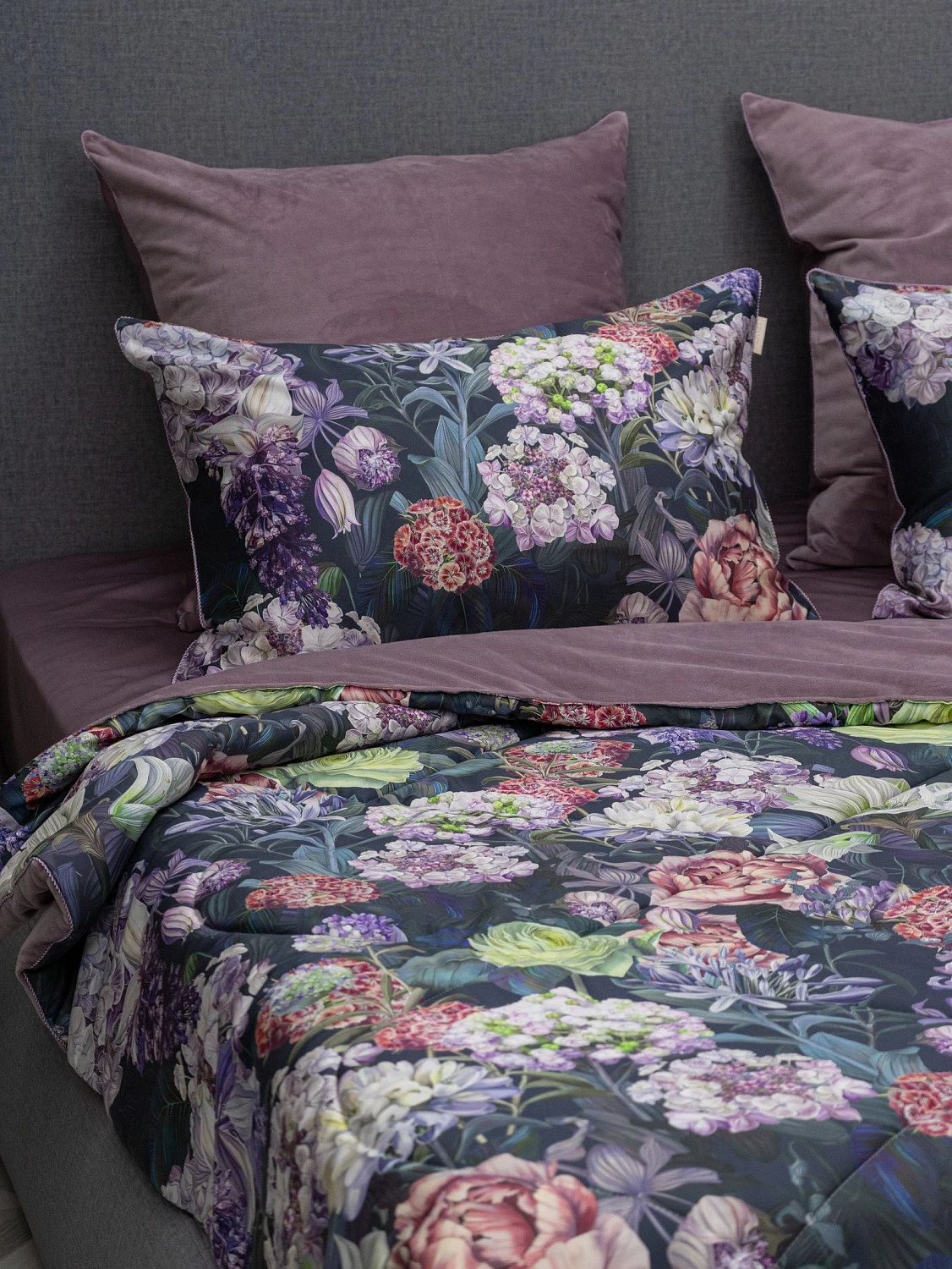 Комплект с одеялами KAZANOV.A “Касабланка” роза антика (египетский хлопок-велюр), семейный