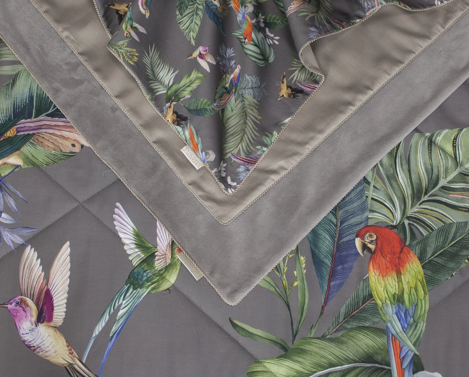 Комплект с одеялами Kazanov.a “Колибри Каллиопа” капучино (египетский хлопок-велюр), семейный